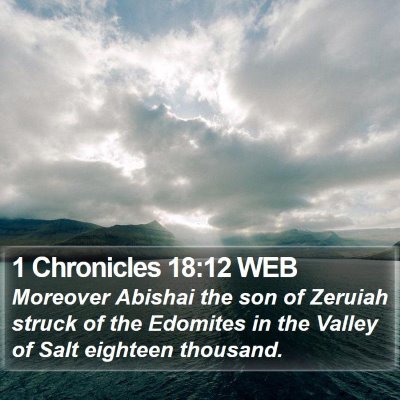 1 Chronicles 18:12 WEB Bible Verse Image