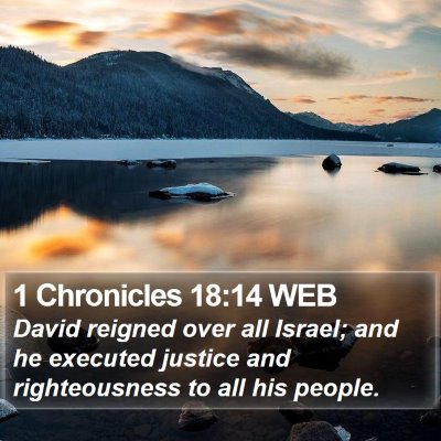 1 Chronicles 18:14 WEB Bible Verse Image