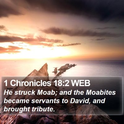 1 Chronicles 18:2 WEB Bible Verse Image