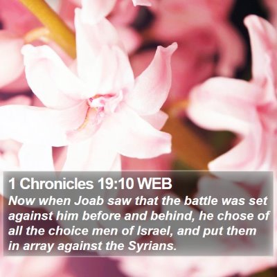 1 Chronicles 19:10 WEB Bible Verse Image