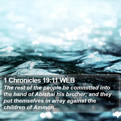 1 Chronicles 19:11 WEB Bible Verse Image