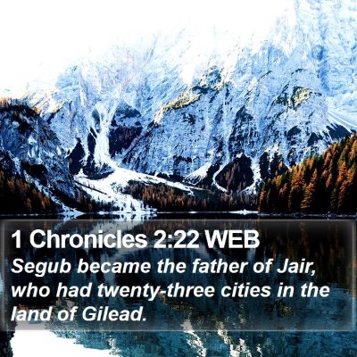 1 Chronicles 2:22 WEB Bible Verse Image