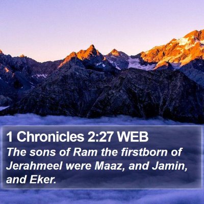1 Chronicles 2:27 WEB Bible Verse Image