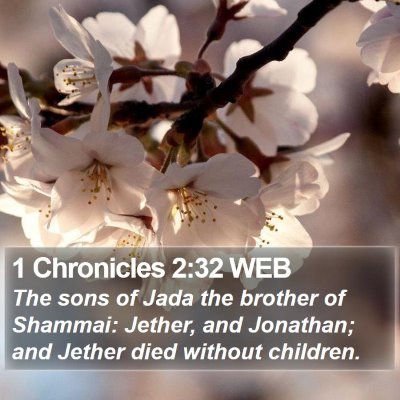 1 Chronicles 2:32 WEB Bible Verse Image