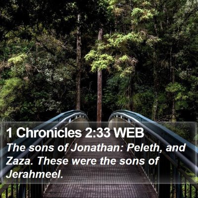 1 Chronicles 2:33 WEB Bible Verse Image