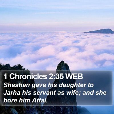 1 Chronicles 2:35 WEB Bible Verse Image
