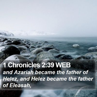 1 Chronicles 2:39 WEB Bible Verse Image
