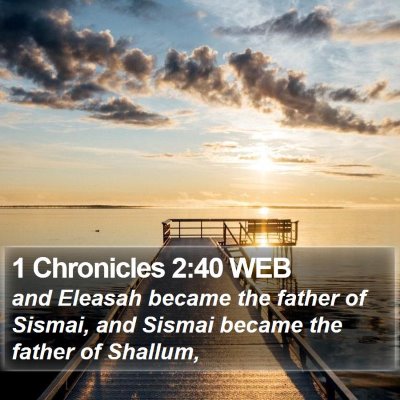1 Chronicles 2:40 WEB Bible Verse Image