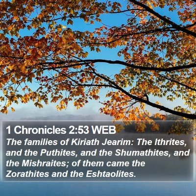 1 Chronicles 2:53 WEB Bible Verse Image