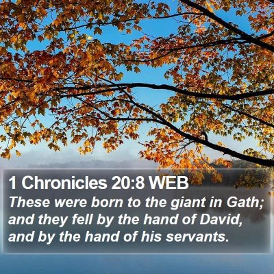 1 Chronicles 20:8 WEB Bible Verse Image