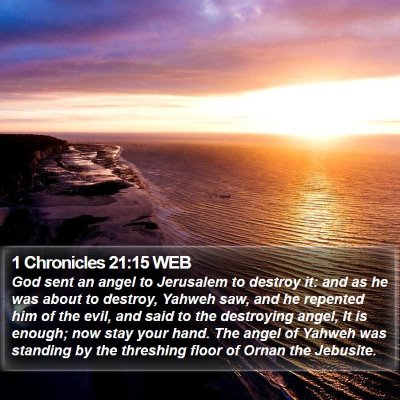 1 Chronicles 21:15 WEB Bible Verse Image