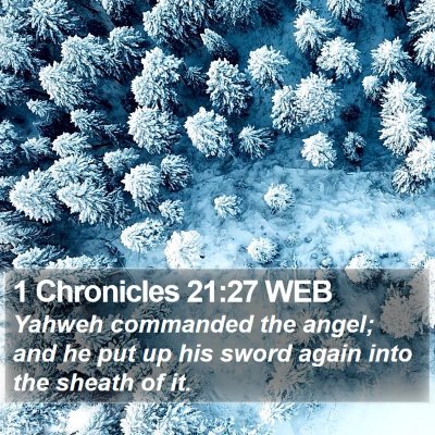 1 Chronicles 21:27 WEB Bible Verse Image
