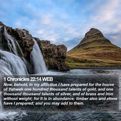 1 Chronicles 22:14 WEB Bible Verse Image