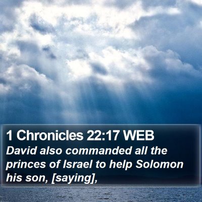 1 Chronicles 22:17 WEB Bible Verse Image