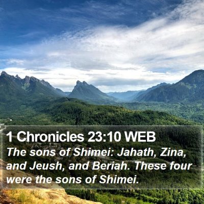 1 Chronicles 23:10 WEB Bible Verse Image