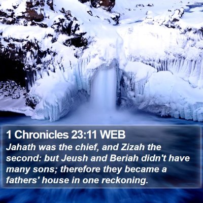 1 Chronicles 23:11 WEB Bible Verse Image
