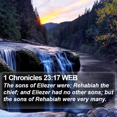 1 Chronicles 23:17 WEB Bible Verse Image