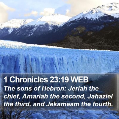 1 Chronicles 23:19 WEB Bible Verse Image
