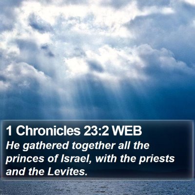 1 Chronicles 23:2 WEB Bible Verse Image