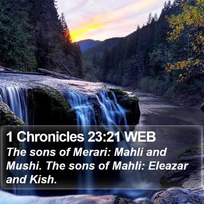 1 Chronicles 23:21 WEB Bible Verse Image