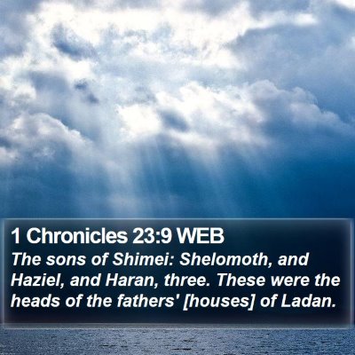 1 Chronicles 23:9 WEB Bible Verse Image