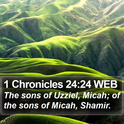 1 Chronicles 24:24 WEB Bible Verse Image