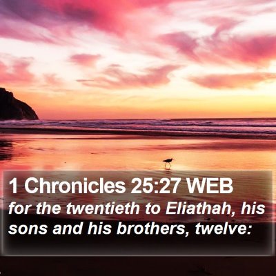 1 Chronicles 25:27 WEB Bible Verse Image