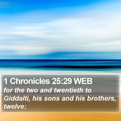 1 Chronicles 25:29 WEB Bible Verse Image