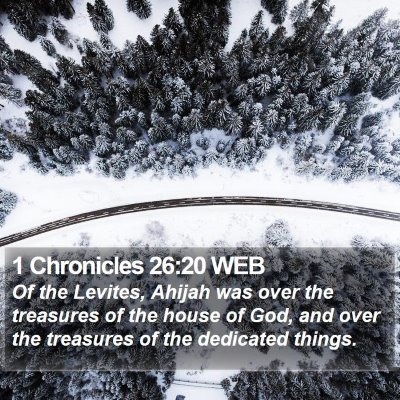 1 Chronicles 26:20 WEB Bible Verse Image