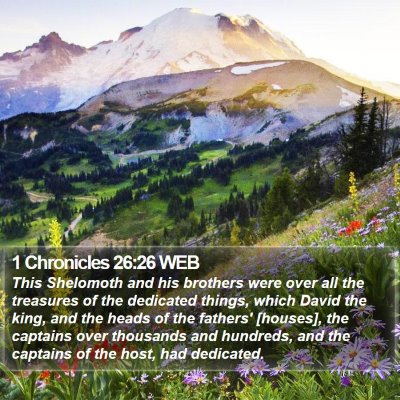 1 Chronicles 26:26 WEB Bible Verse Image