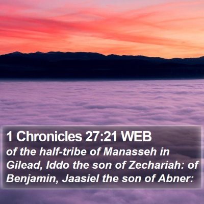 1 Chronicles 27:21 WEB Bible Verse Image