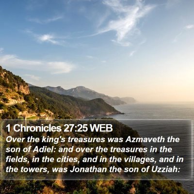 1 Chronicles 27:25 WEB Bible Verse Image