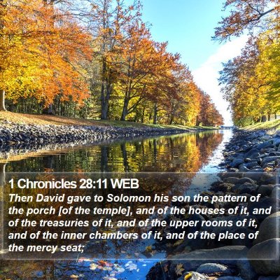 1 Chronicles 28:11 WEB Bible Verse Image