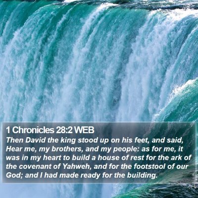 1 Chronicles 28:2 WEB Bible Verse Image