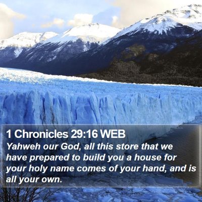 1 Chronicles 29:16 WEB Bible Verse Image
