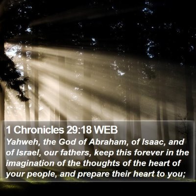 1 Chronicles 29:18 WEB Bible Verse Image