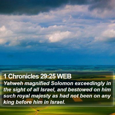 1 Chronicles 29:25 WEB Bible Verse Image