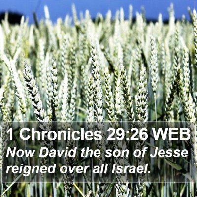 1 Chronicles 29:26 WEB Bible Verse Image