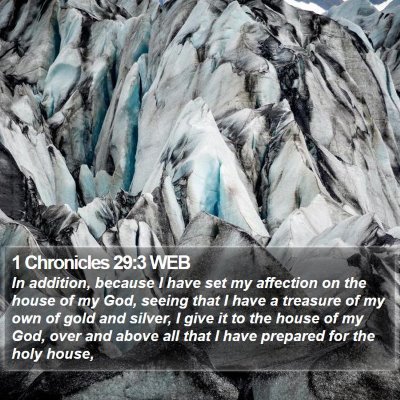 1 Chronicles 29:3 WEB Bible Verse Image