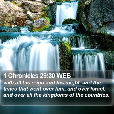 1 Chronicles 29:30 WEB Bible Verse Image
