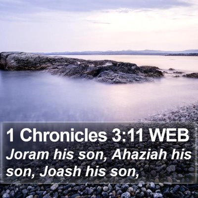 1 Chronicles 3:11 WEB Bible Verse Image