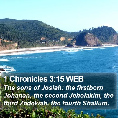 1 Chronicles 3:15 WEB Bible Verse Image