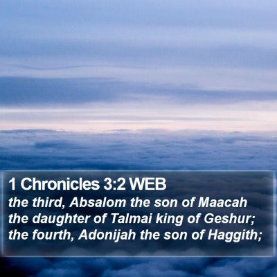 1 Chronicles 3:2 WEB Bible Verse Image
