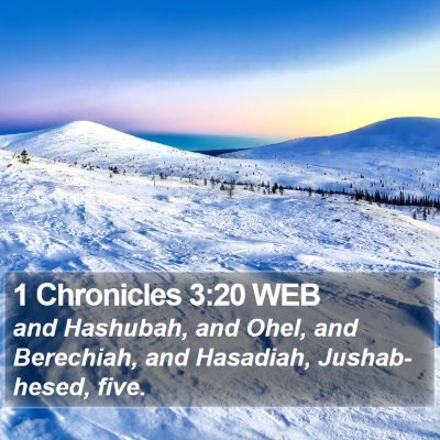1 Chronicles 3:20 WEB Bible Verse Image
