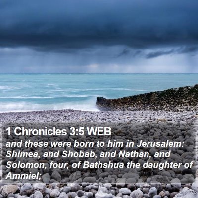 1 Chronicles 3:5 WEB Bible Verse Image