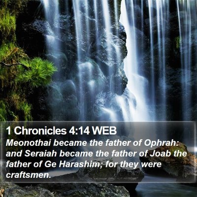 1 Chronicles 4:14 WEB Bible Verse Image