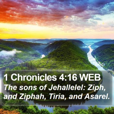 1 Chronicles 4:16 WEB Bible Verse Image