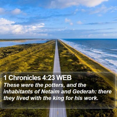 1 Chronicles 4:23 WEB Bible Verse Image