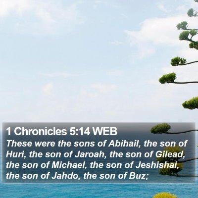 1 Chronicles 5:14 WEB Bible Verse Image