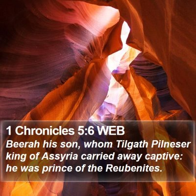 1 Chronicles 5:6 WEB Bible Verse Image